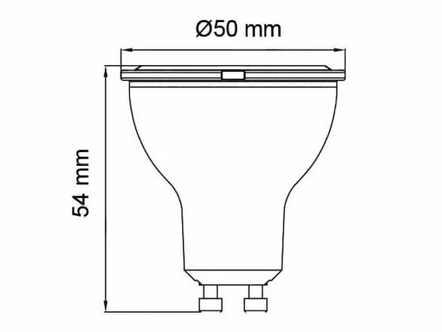 100 x 6w gu10 led spot met lens 3000k - afbeelding 2 van  2