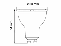 100 x 6w gu10 led spot met lens 3000k - afbeelding 2 van  2