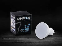 100 x 7w gu10 led spot dimbaar 6000k - afbeelding 2 van  3