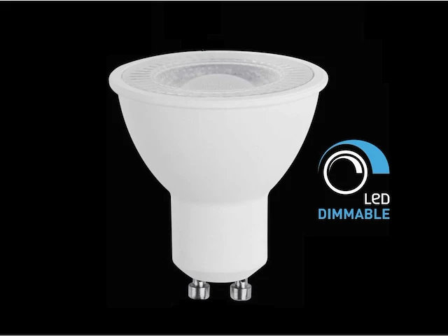 100 x 7w gu10 led spot dimbaar met lens 3000k - afbeelding 1 van  2