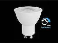 100 x 7w gu10 led spot dimbaar met lens 6500k