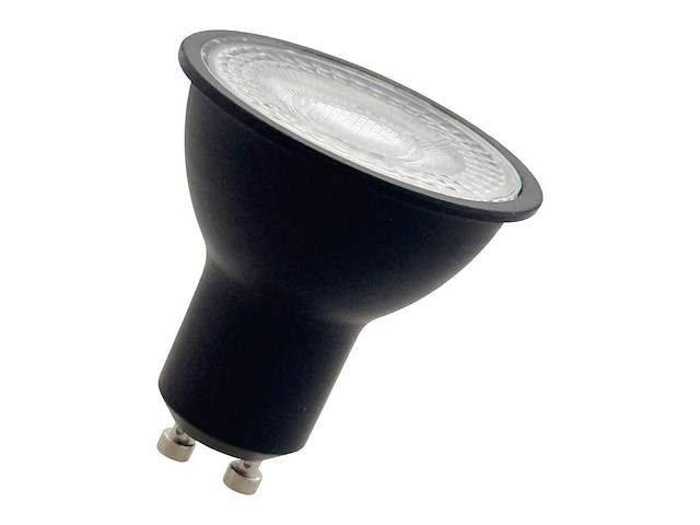 100 x 7w gu10 led spot met lens 3000k zwart - afbeelding 1 van  2