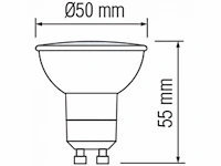 100 x gu10 6w led spot 3000k (warm wit) - afbeelding 2 van  4