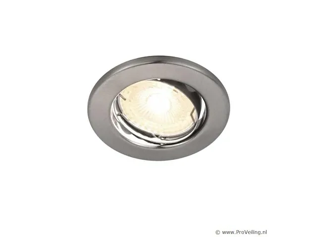 100 x gu10 fitting armatuur met lamphouder (zilver) - afbeelding 1 van  7