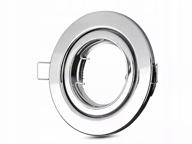 100 x gu10 inbouw armatuur chroom met lamphouder - afbeelding 4 van  9