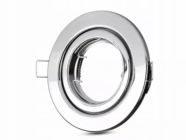 100 x gu10 inbouw armatuur chroom met lamphouder - afbeelding 4 van  9
