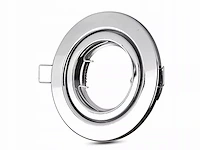 100 x gu10 inbouw armatuur chroom met lamphouder - afbeelding 4 van  9