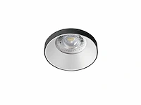 100 x gu10 inbouw design armatuur cilinder zand wit en zwart met lamphouder - afbeelding 2 van  5