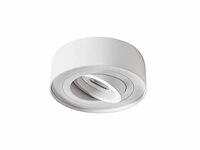 100 x gu10 inbouw design armatuur cilinder zand wit kantelbaar met lamphouder - afbeelding 1 van  5