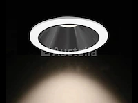 100 x gu10 inbouwspot – rond – zwart/wit – ip20 - afbeelding 3 van  4