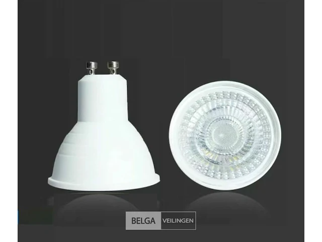 100 x gu10 led spot 3000k (warm wit) - 6w - afbeelding 1 van  5