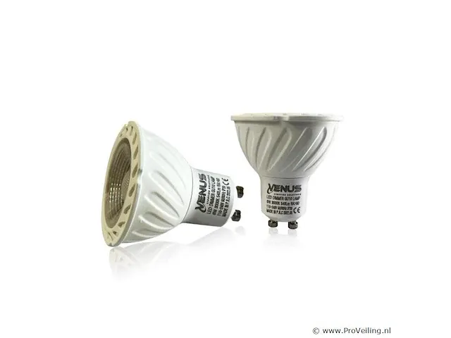 100 x gu10 led spot 6500k - 6w - dimbaar - afbeelding 2 van  5