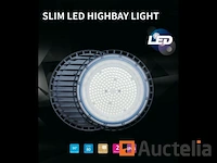 100 x highbay slim 100w - 110lm/w - ip65 - koud wit 6400k - afbeelding 2 van  5