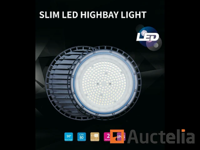 100 x highbay slim 150w - 110lm/w - ip65 - koud wit 6400k - afbeelding 2 van  5