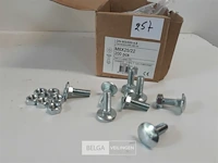 100 x houtbout met moer verzinkt m8x25 - afbeelding 3 van  3