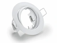 100 x inbouwlamp gu10 – draaibaar – met lamphouder – wit – rond – ip20 - afbeelding 2 van  5