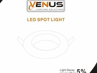 100 x inbouwlamp gu10 – draaibaar – met lamphouder – wit – rond – ip20 - afbeelding 5 van  5