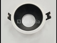 100 x inbouwlamp gu10 – rond – zwart/wit – ip20 - afbeelding 1 van  4