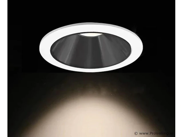 100 x inbouwlamp gu10 – rond – zwart/wit – ip20 - afbeelding 1 van  4