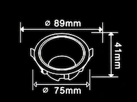 100 x inbouwlamp gu10 – rond – zwart/wit – ip20 - afbeelding 4 van  4