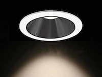 100 x inbouwlamp gu10 – rond – zwart/wit – ip20 - afbeelding 1 van  4