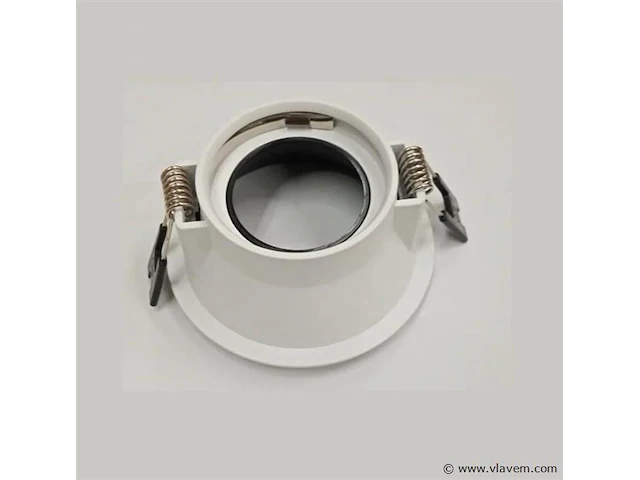 100 x inbouwlamp gu10 – rond – zwart/wit – ip20 - afbeelding 3 van  4