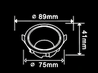 100 x inbouwlamp gu10 – rond – zwart/wit – ip20 - afbeelding 4 van  4