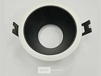 100 x inbouwlamp gu10 – rond – zwart/wit – ip20 - afbeelding 3 van  5