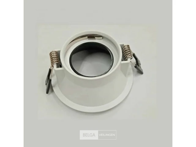 100 x inbouwlamp gu10 – rond – zwart/wit – ip20 - afbeelding 4 van  5