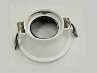 100 x inbouwlamp gu10 – rond – zwart/wit – ip20 - afbeelding 4 van  5