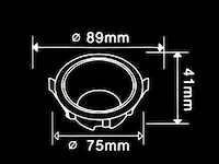 100 x inbouwlamp gu10 – rond – zwart/wit – ip20 - afbeelding 5 van  5