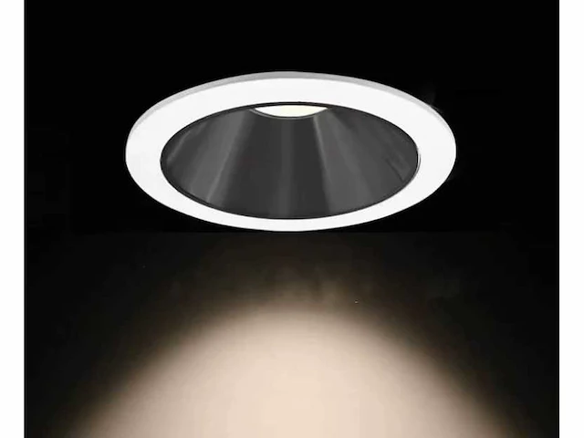 100 x inbouwlamp gu10 – rond – zwart/wit – ip20 - afbeelding 1 van  4