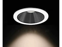 100 x inbouwlamp gu10 – rond – zwart/wit – ip20 - afbeelding 1 van  4