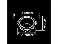 100 x inbouwlamp gu10 – rond – zwart/wit – ip20 - afbeelding 4 van  4