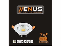 100 x inbouwspot - 7w led - dimbaar - verstelbaar - wit - 3000k warm wit - afbeelding 6 van  6