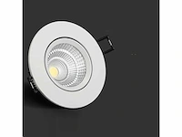 100 x inbouwspot - 7w led - verstelbaar - wit - 6500k daglicht - afbeelding 1 van  5