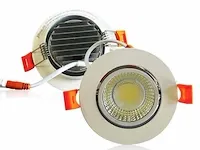 100 x inbouwspot -7w -led - wit - dimbaar 3000k warm wit - afbeelding 2 van  6