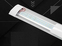 100 x led batten light 36w - 120cm - 6500k koud wit - stofdicht - afbeelding 4 van  6