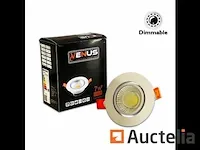 100 x led inbouwspot 7w - led cob - verstelbaar - rond - 3000k - dimbaar (wit) - afbeelding 3 van  6