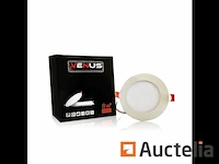 100 x led paneel - rond - 8w - inbouw - 3000k ((warm wit)) - afbeelding 3 van  5