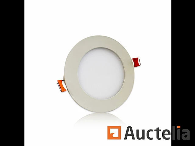 100 x led paneel - rond - 8w - inbouw - 3000k ((warm wit)) - afbeelding 4 van  5