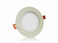 100 x led paneel - rond - 8w - inbouw - 3000k ((warm wit)) - afbeelding 1 van  6