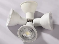 100 x led-spot gu10 – 5w – 3000k warm wit – ip20 - afbeelding 2 van  5