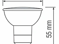 100 x led-spot gu10 – 5w – 3000k warm wit – ip20 - afbeelding 3 van  5