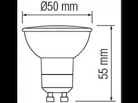 100 x led-spot gu10 – 5w – 6500k koud wit – ip20 - afbeelding 3 van  3