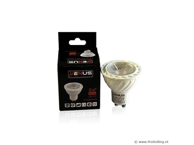 100 x led-spot gu10 – 6w – variabele intensiteit – 3000k warm wit – ip20 - afbeelding 2 van  6