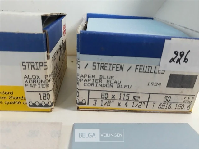 100 x schuurstroken 80x115mm 100 x k180 - afbeelding 3 van  3