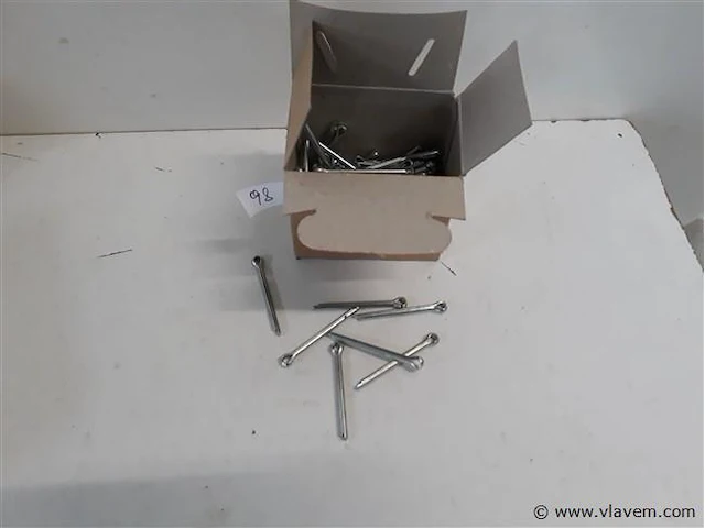 100 x splitpennen 6,3x63 mm - afbeelding 1 van  2