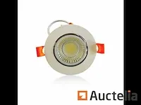 100 x verstelbare inbouwspot (wit) - cob - 7w - 3000k - afbeelding 1 van  6