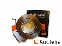 100 x verstelbare inbouwspot (zilver) - cob - 7w - 6500k - afbeelding 2 van  6